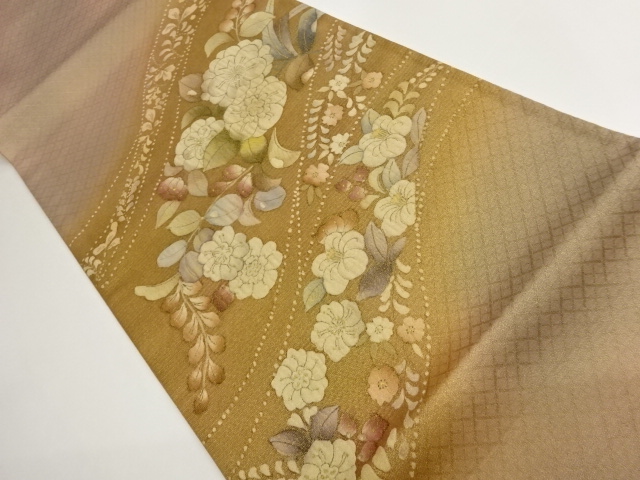 JAPANESE FUKURO OBI / WOVEN ABSTRACT STREAM